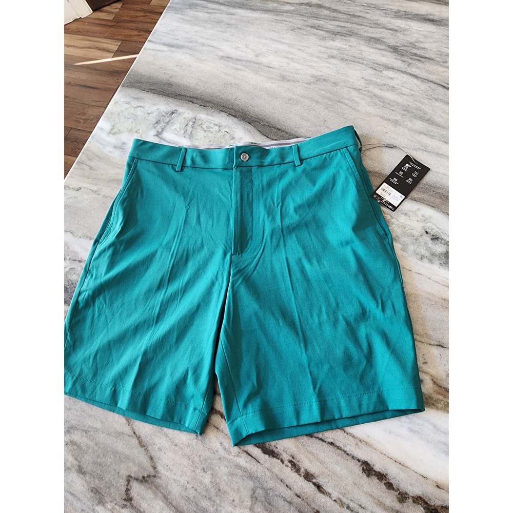 Walter Hagen Mens P11 Hagen 9" Golf Shorts Clubhouse Green 36  NWT